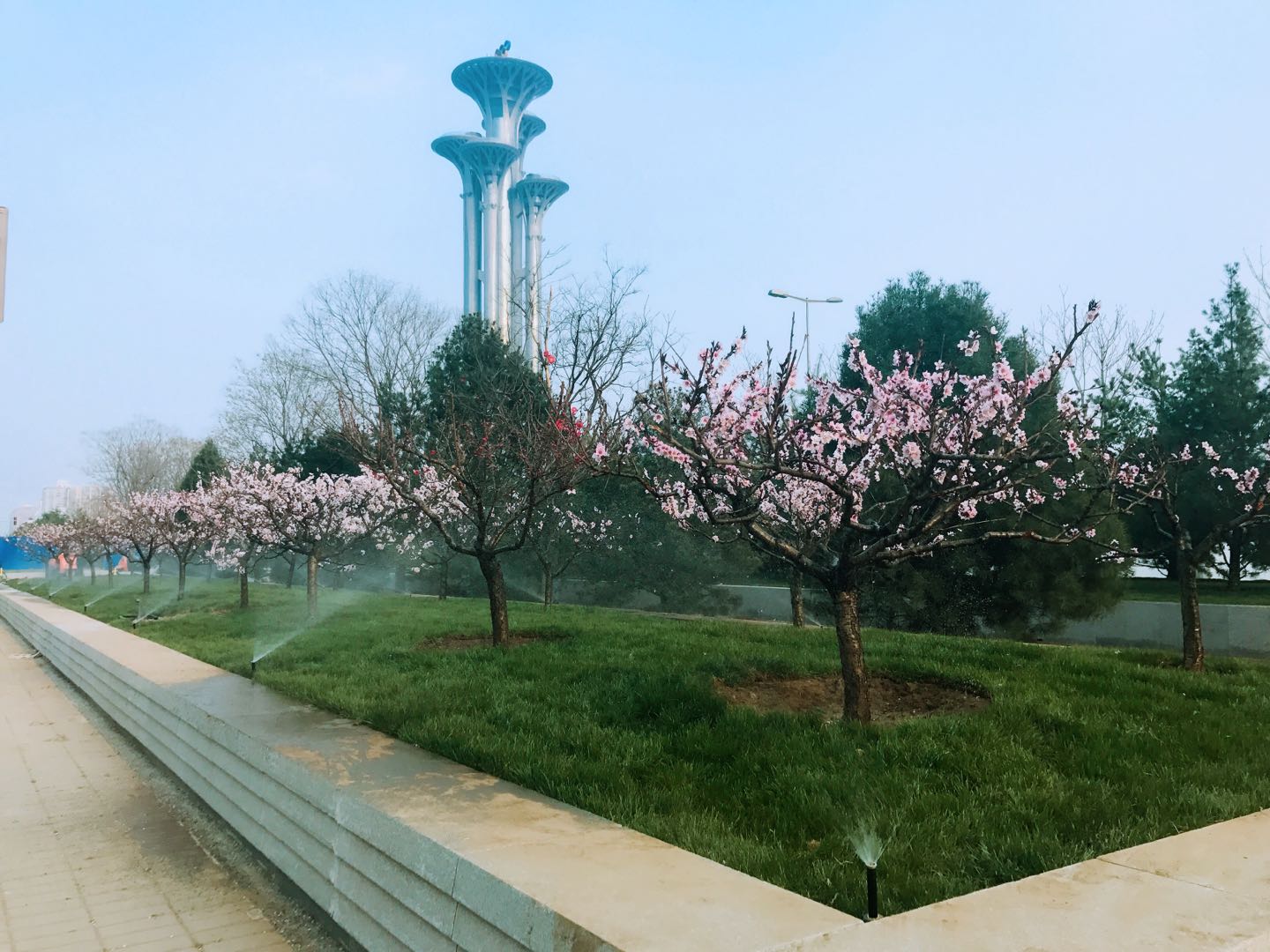 奧林匹克公園中心區(qū)自動(dòng)噴灌